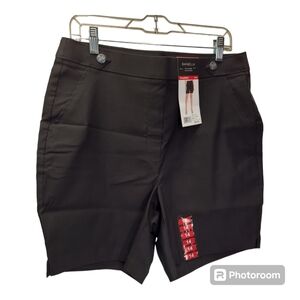 Rafaella Ladies Stretch Bermuda Black Shorts Size 14 New